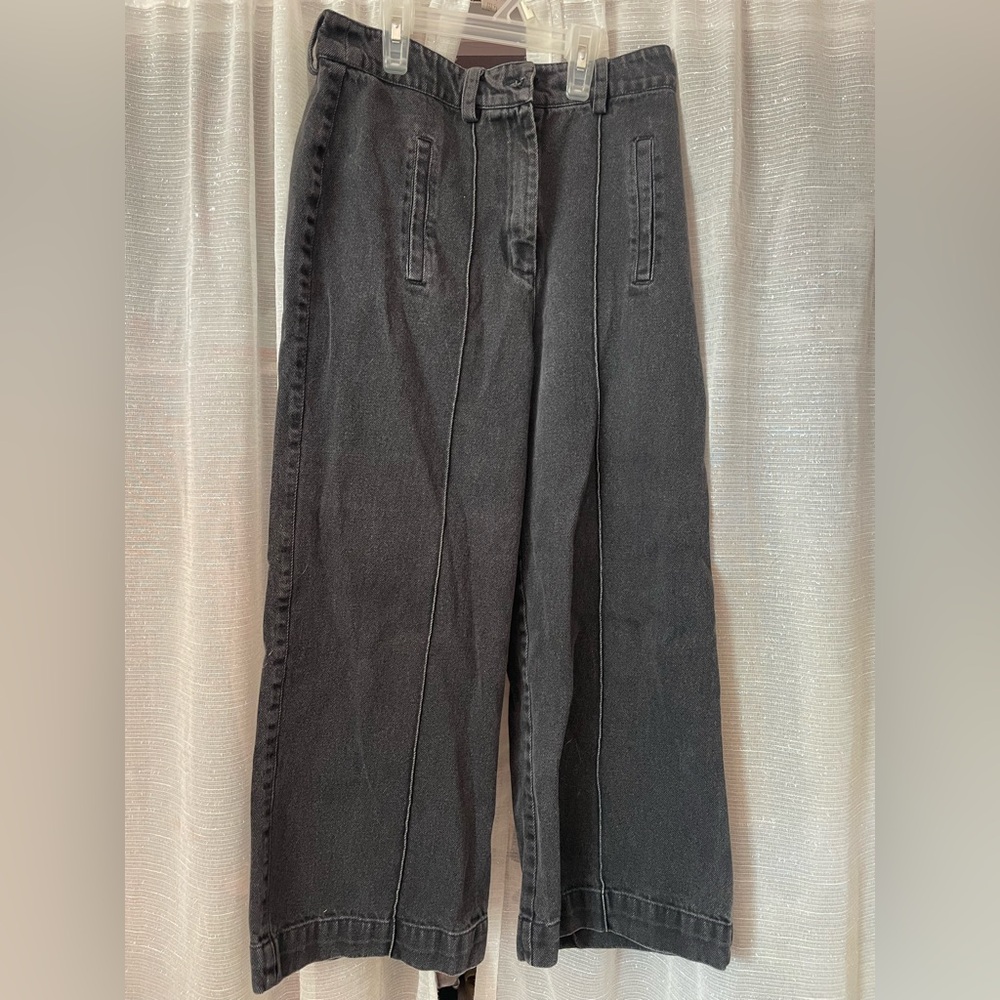 Cleobella Charcoal Textured Pants
